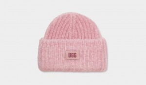 Czapki Beanie Damskie Ugg Chunky Plush Cuff Różowe | ENM-720594