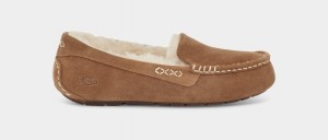 Kapcie Damskie Ugg Ansley Brązowe | CKH-739215