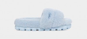 Kapcie Damskie Ugg Cozetta Curly Niebieskie | GBA-258397