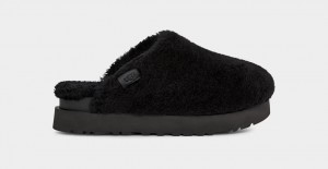 Kapcie Damskie Ugg Fuzz Sugar Czarne | QZO-981603