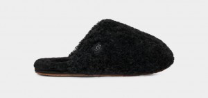 Kapcie Damskie Ugg Maxi Curly Czarne | PKG-412850