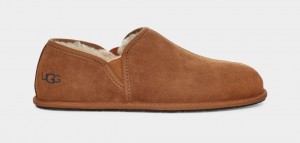 Kapcie Męskie Ugg Scuff Romeo II Brązowe | XIL-015724