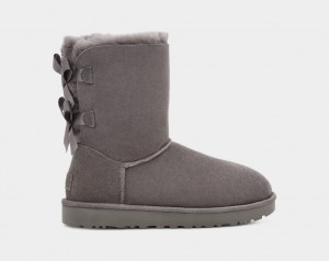 Kozaki Damskie Ugg Bailey Bow II Szare | NYO-578034