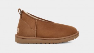 Kozaki Damskie Ugg Klasyczne Micro Mini Brązowe | HOZ-590361