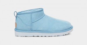 Kozaki Damskie Ugg Klasyczne Ultra Mini Niebieskie | SKE-967483