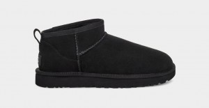 Kozaki Damskie Ugg Klasyczne Ultra Mini Czarne | UAR-314829