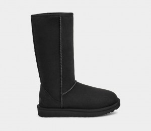 Kozaki Damskie Ugg Klasyczne Wysokie II Czarne | KZB-863479