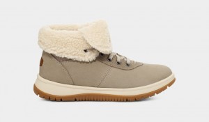 Kozaki Damskie Ugg Lakesider Mid Koronkowe Up Szare | KWM-732618