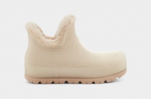 Kozaki Damskie Ugg Raincloud Clear Beżowe | HYL-859037