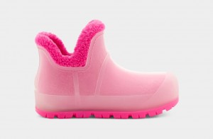 Kozaki Damskie Ugg Raincloud Clear Różowe | MAC-302856