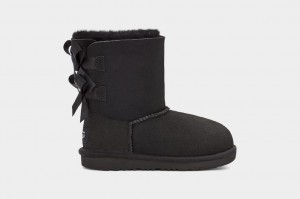 Kozaki Dziecięce Ugg Bailey Bow II Czarne | RHE-706314