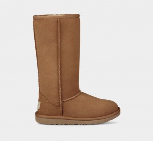 Kozaki Dziecięce Ugg Klasyczne II Wysokie Brązowe | MSG-273819