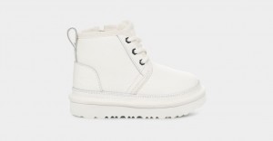 Kozaki Dziecięce Ugg Neumel II Skórzane Białe | YJS-132457