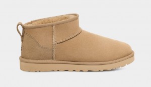 Kozaki Męskie Ugg Klasyczne Ultra Mini Musztardowe | QBC-237194