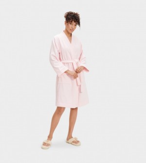 Odzież Na Noc Damskie Ugg Lorie Terry Robe Różowe | KYB-453961