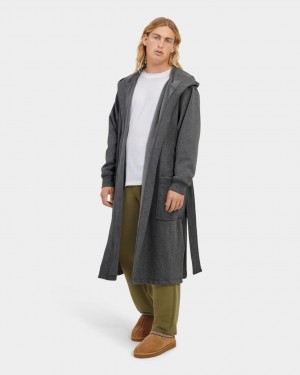 Odzież Na Noc Męskie Ugg Leeland Robe Szare | CDW-857492