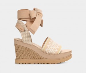 Sandały Damskie Ugg Abbot Wrap Brązowe | BWF-658240