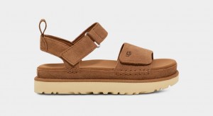 Sandały Damskie Ugg Goldenstar Brązowe | ZGA-462015