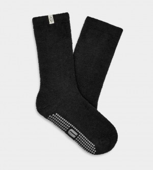 Skarpety Damskie Ugg Paityn Cozy Gripper Crew Czarne | IGJ-178920