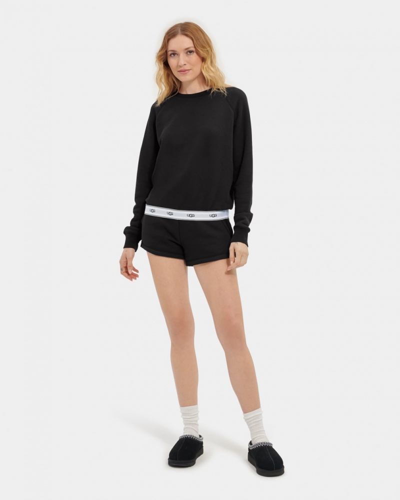 Bluzy Damskie Ugg Nena Crewneck Czarne | VXK-174869