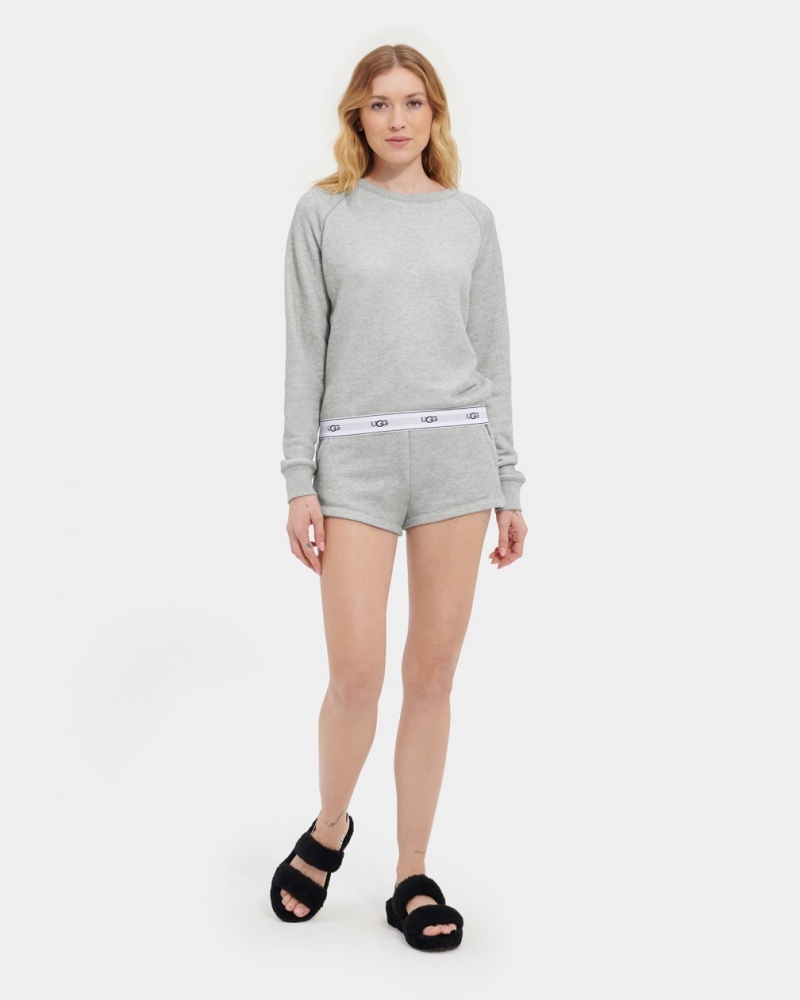 Bluzy Damskie Ugg Nena Crewneck Szare | KAM-302165