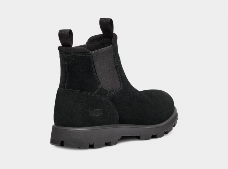 Buty Chelsea Męskie Ugg Hillmont Czarne | GTL-501367