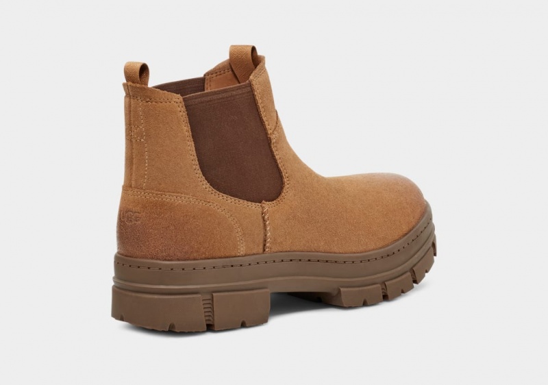 Buty Chelsea Męskie Ugg Skyview Zamszowe Brązowe | DMG-365498