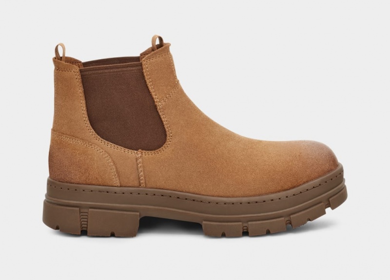 Buty Chelsea Męskie Ugg Skyview Zamszowe Brązowe | DMG-365498