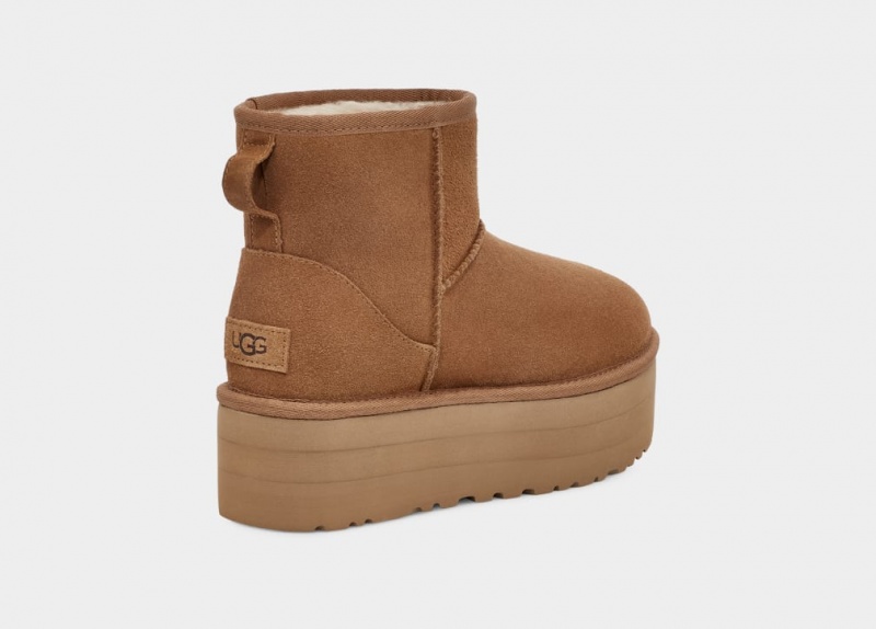 Buty na Platformie Damskie Ugg Klasyczne Mini Brązowe | HYM-570816