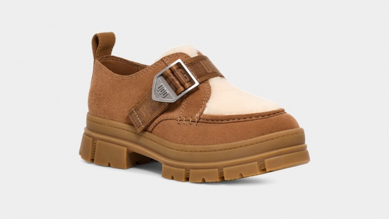 Chodaki Damskie Ugg Ashton Zamszowe Brązowe | TUK-951837