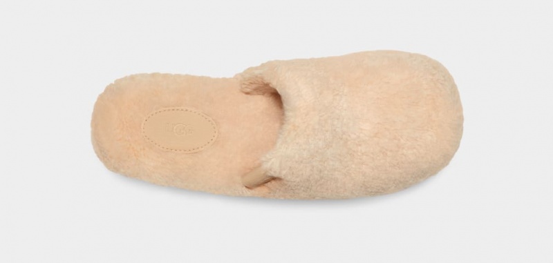 Chodaki Damskie Ugg Fuzz Sugar Beżowe | AOJ-756920