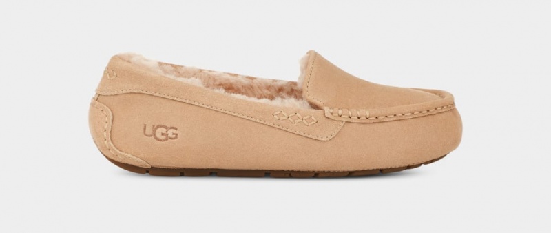 Kapcie Damskie Ugg Ansley Beżowe | SKJ-185603