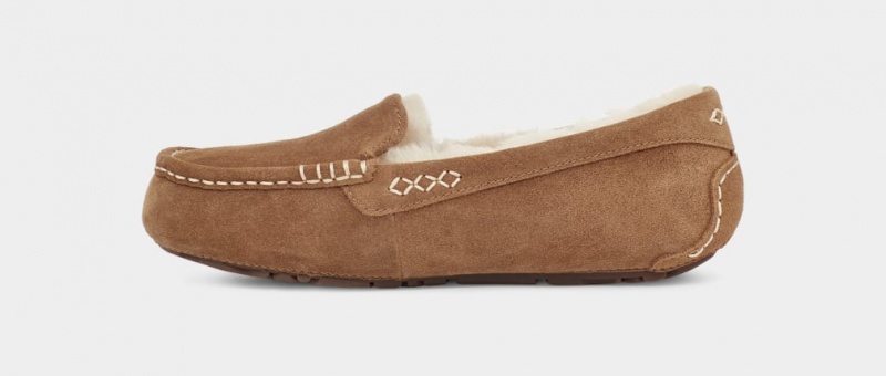 Kapcie Damskie Ugg Ansley Brązowe | CKH-739215