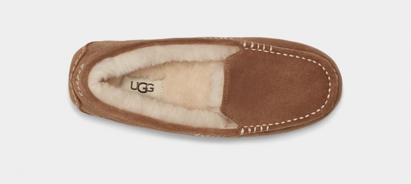 Kapcie Damskie Ugg Ansley Brązowe | CKH-739215