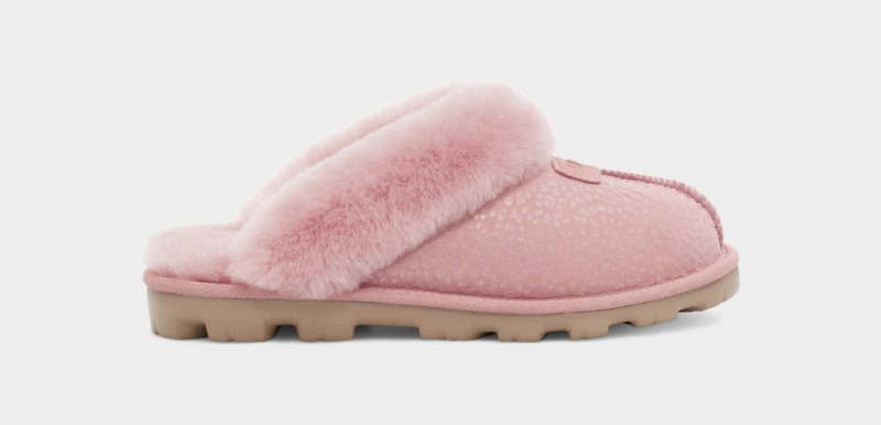 Kapcie Damskie Ugg Coquette Sparkle Spots Różowe | NGC-807256