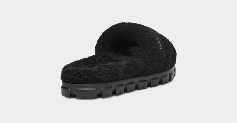 Kapcie Damskie Ugg Cozetta Curly Czarne | AKH-825716