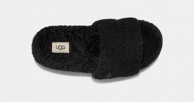 Kapcie Damskie Ugg Cozetta Curly Czarne | AKH-825716