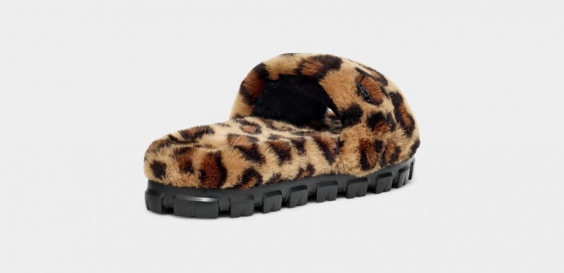 Kapcie Damskie Ugg Cozetta Curly Spotty Beżowe | QDM-164037