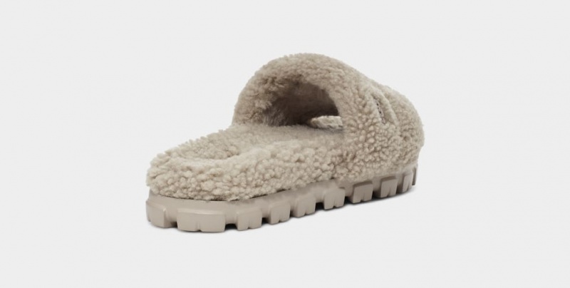 Kapcie Damskie Ugg Cozetta Curly Szare | CUV-964508