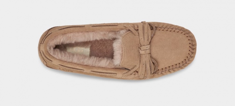 Kapcie Damskie Ugg Dakota Bling Bow Brązowe | ZRX-527489