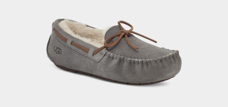 Kapcie Damskie Ugg Dakota Niebieskie Szare | MTE-592703