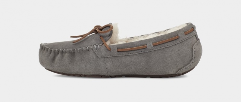 Kapcie Damskie Ugg Dakota Niebieskie Szare | MTE-592703