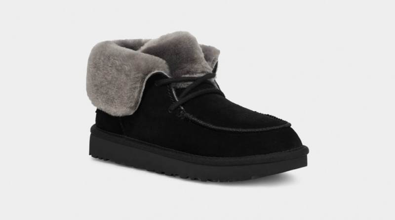 Kapcie Damskie Ugg Diara Czarne | BKH-851739