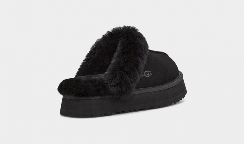 Kapcie Damskie Ugg Disquette Czarne | ZEQ-689723