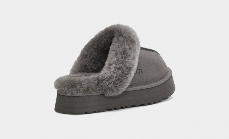 Kapcie Damskie Ugg Disquette Szare | UJH-601743