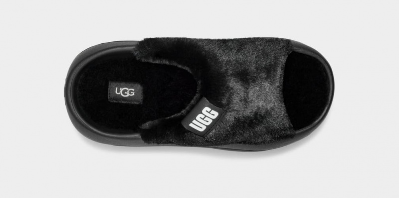 Kapcie Damskie Ugg FoamOplush Czarne | RNZ-150398