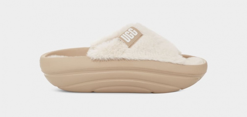 Kapcie Damskie Ugg FoamOplush Musztardowe | TCS-694728