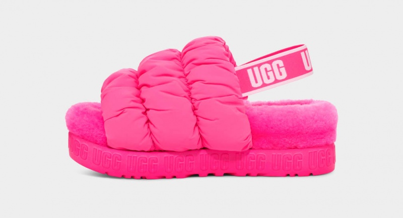 Kapcie Damskie Ugg Scrunchita Różowe | BUD-067123