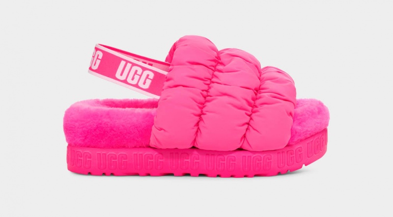 Kapcie Damskie Ugg Scrunchita Różowe | BUD-067123