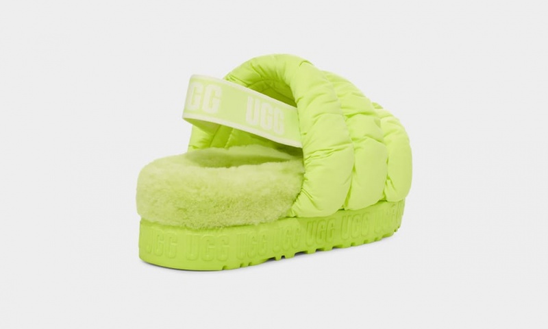 Kapcie Damskie Ugg Scrunchita Zielone | NKR-210638